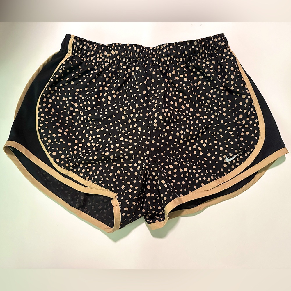Black With Gold Dotted Women’s DRI-FIT Nike Shorts